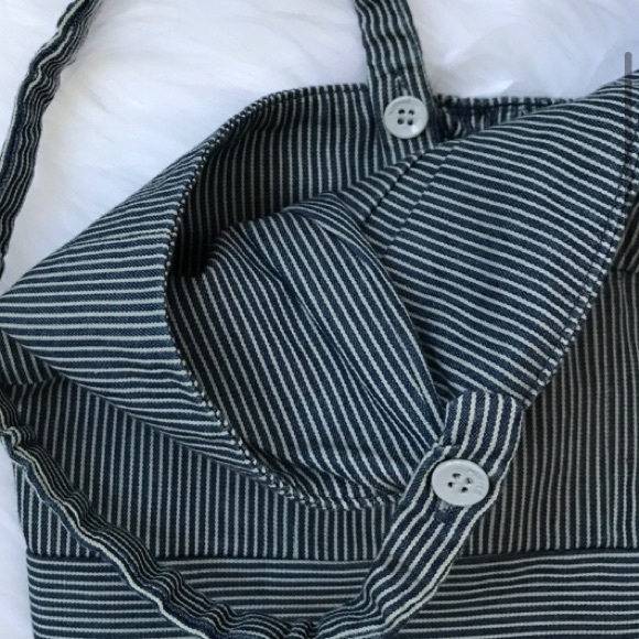 Wilfred Bustier Dress in blue stripe. Size 2 - Picture 6 of 6